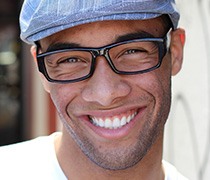 Young man with healthy smile