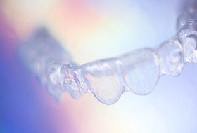 a close-up view of ClearCorrect aligners