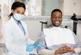 Man after tooth-colored fillings   