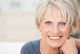 Older woman with healthy smile