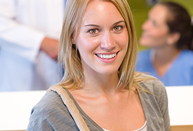 Woman with beautiful smile