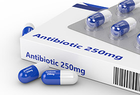 Antibiotic pills