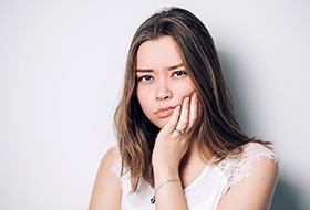 a teen during a dental appointment