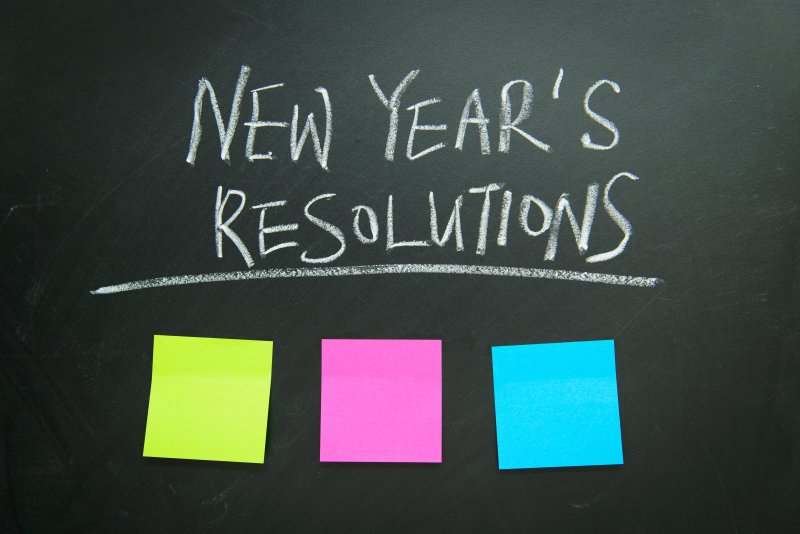 new year’s resolutions sticky notes