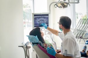 dentist examining patient’s teeth in wethersfield